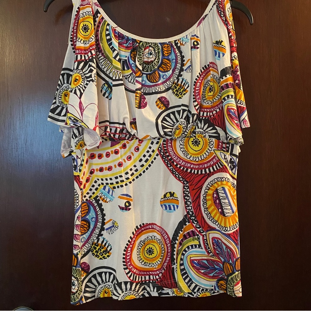 Medium bodycon blouse with abstract pattern from Boston Proper